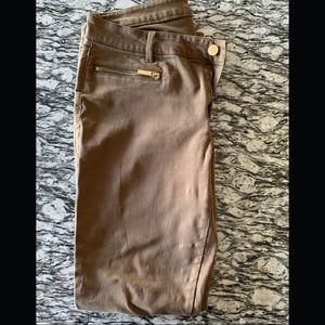 Michael Kors Jeans - Michael Kors Brown Jeans w Gold Zippers Michael Kors Jeans - Michael Kors Brown Jeans w Gold Zippers